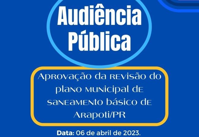 Foto: Reprodução/Prefeitura de Arapoti - PR