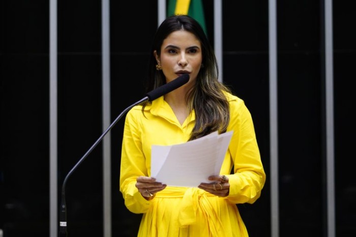 Yandra Moura, autora da proposta - (Foto: Pablo Valadares/Câmara dos Deputados)