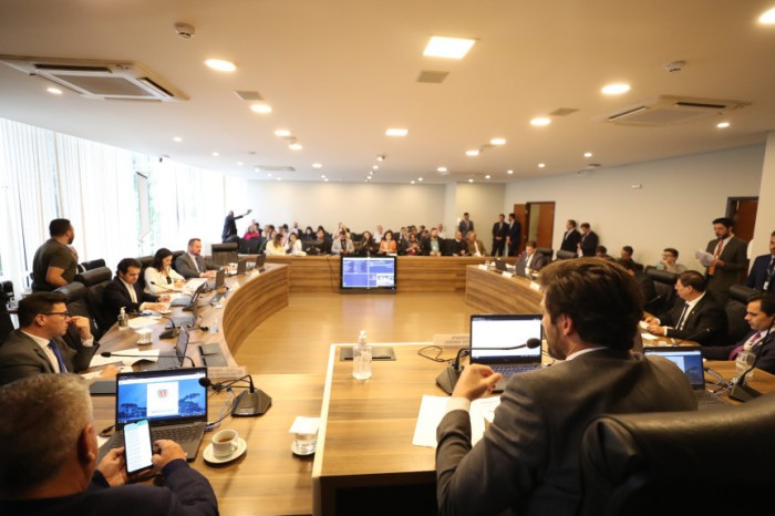 Comissão reuniu-se no início da tarde desta terça-feira (25), no Auditório Legislativo. / Créditos: Valdir Amaral/Alep