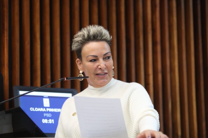 A deputada Cloara Pinheiro (PSD) é a Procuradora Especial da Mulher da Assembleia. / Créditos: Divulgação