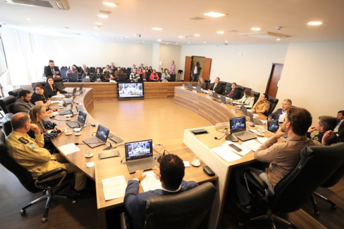 Reunião ocorreu na manhã desta terça-feira (23), no Auditório Legislativo. / Créditos: Valdir Amaral/Alep
