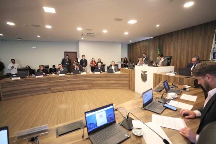 A Comissão de Constituição e Justiça reuniu-se na manhã desta terça-feira (23), no Auditório Legislativo. / Créditos: Valdir Amaral/Alep