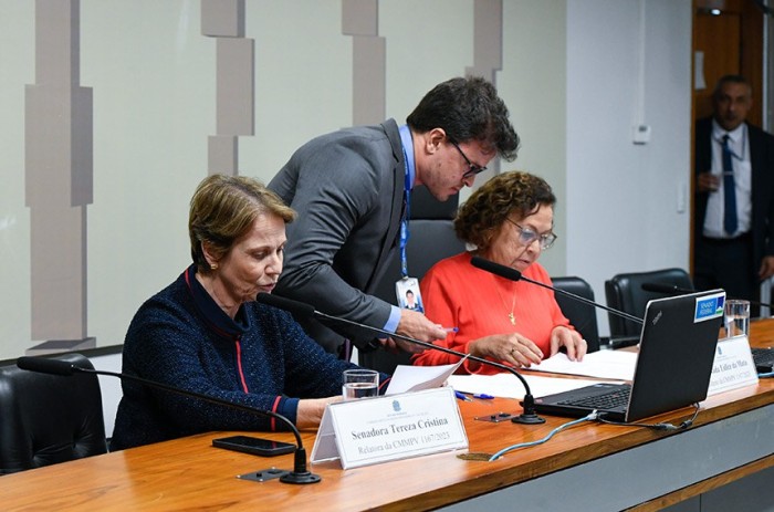 Relatora, Tereza Cristina apresenta o plano de trabalho ao lado da deputada Lídice da Mata - Foto: Roque de Sá/Agência Senado