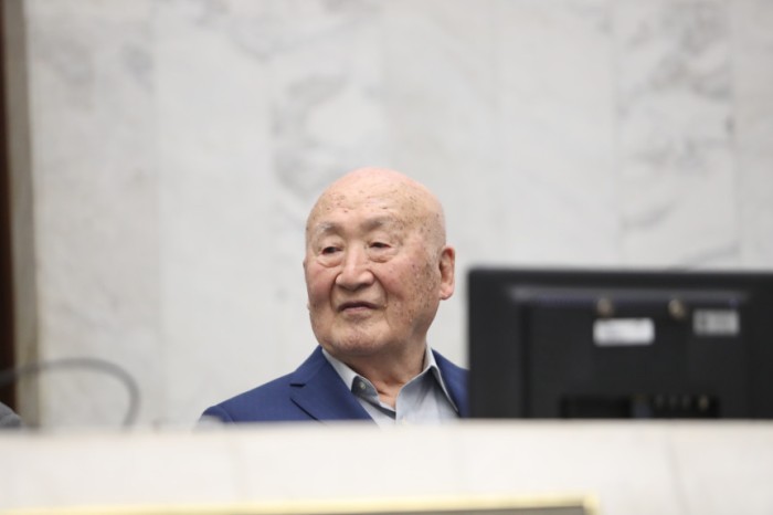 A solenidade que prestou homenagens ao Padre Haruo Sasaki ocorreu na noite desta terça-feira (6), no Plenário da Assembleia Legislativa. / Créditos: Valdir Amaral/Alep