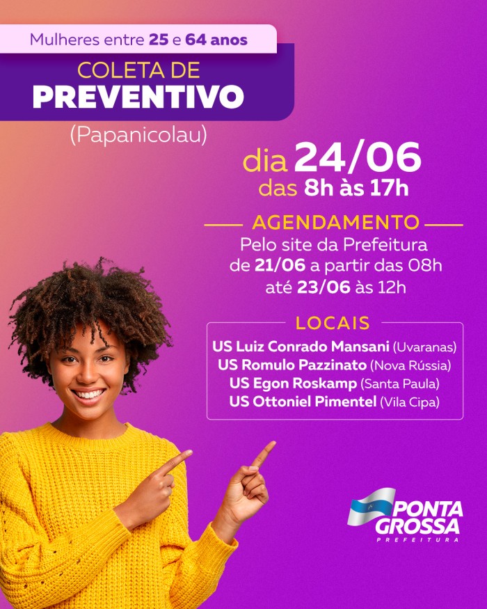 Foto: Reprodução/Prefeitura de Ponta Grossa - PR