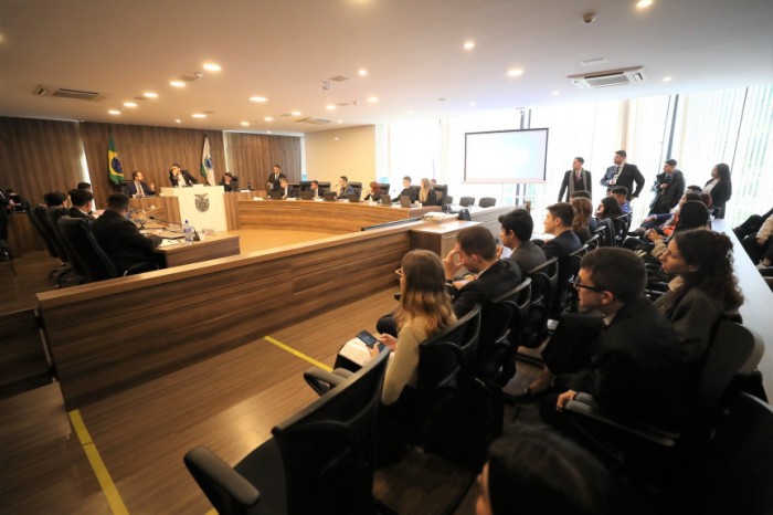 Nesta sexta-feira (21), os trabalhos da 5ª Edição do Parlamento Universitário ocorreram no Auditório Legislativo da Casa. / Créditos: Valdir Amaral/Alep