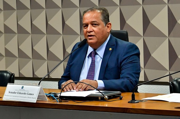 Presidente da Comissão de Comunicação e Direito Digital, Eduardo Gomes requereu o debate - Foto: Waldemir Barreto/Agência Senado