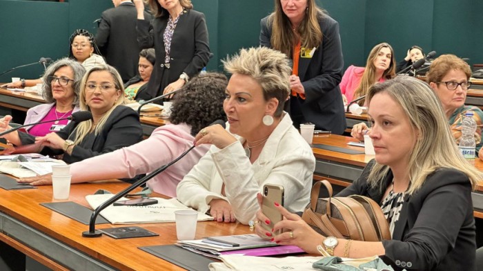 A Procuradora Especial da Mulher da Assembleia Legislativa do Paraná, deputada Cloara Pinheiro (PSD), participou do encontro e reforçou a importância de o trabalho ser realizado de forma conjunta entre as Procuradorias, seja pelas nacionais, estaduais ou 