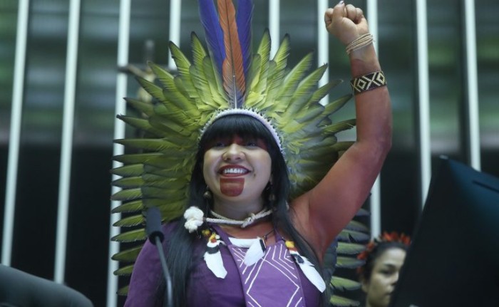 Célia Xakriabá é a autora do requerimento para a realização da audiência - (Foto: Bruno Spada / Câmara dos Deputados)