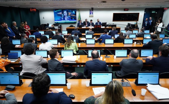 Reunião da CPI da Americanas - (Foto: Pablo Valadares/Câmara dos Deputados)