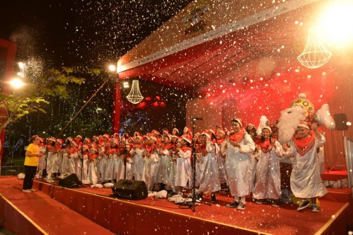 Coro infantil do Natal de Luz no Ceará - (Foto: Prefeitura de Fortaleza)