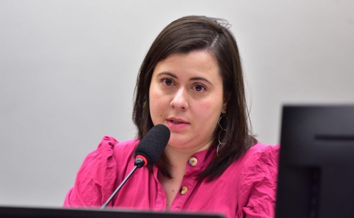 A deputada Sâmia Bomfim - (Foto: Zeca Ribeiro / Câmara dos Deputados)