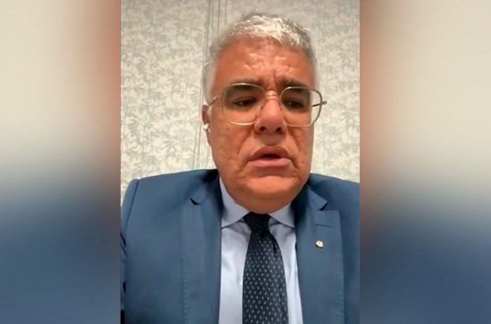 Em pronunciamento remoto, Girão classificou ações como suspeitas e pediu esclarecimentos - Foto: TV Senado