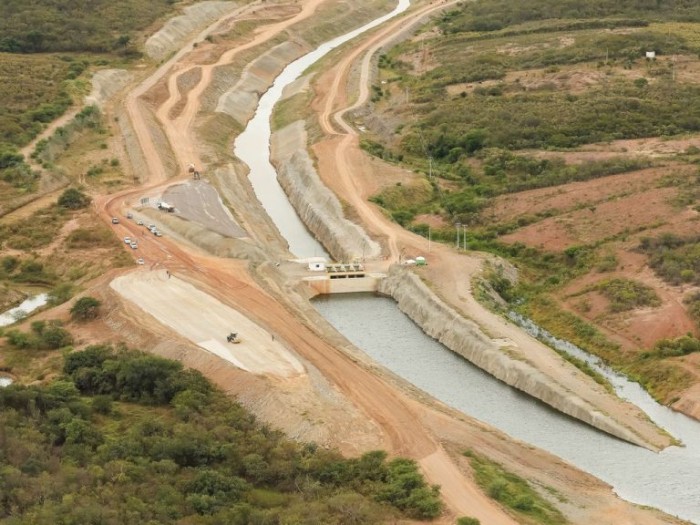 Obra da transposição rio São Francisco no Ceará - (Foto: Arquivo/Presidência da República)