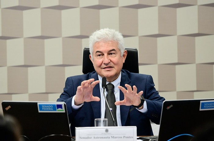 O senador Astronauta Marcos Pontes comandou o debate - Foto: Pedro França/Agência Senado