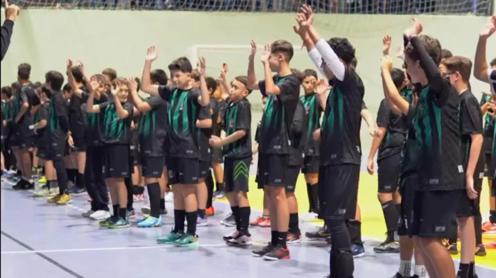 3º Campeonato Interno das Escolinhas de Futsal é aberto com integração e espírito esportivo
