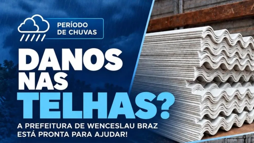 Prefeitura orienta moradores sobre telhas danificadas pelas chuvas
